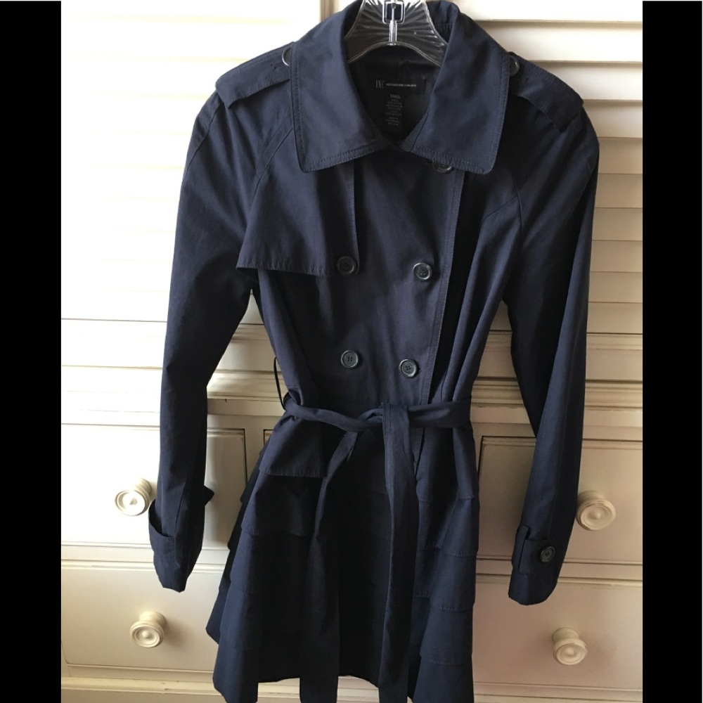 Navy trench coat